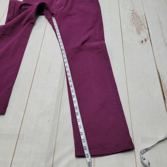 Levis 513 slim straight jeans maroon red purple plum 32x29 - Picture 2 of 8